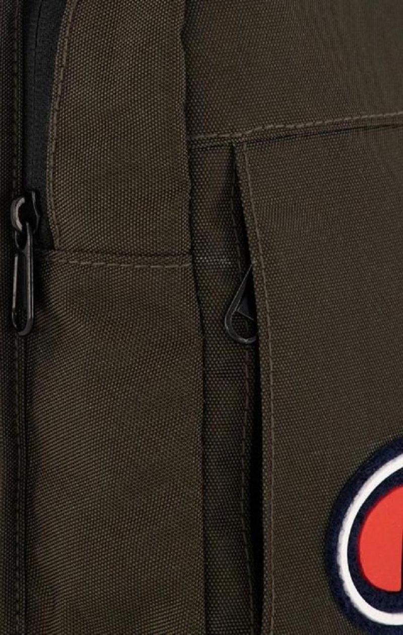 Champion Felt C Logo Shoulder Bag Tasker Herre Mørketurkis | 9160-WSUFA