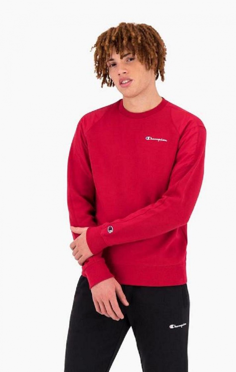 Champion Grafisk Logo Print Polstret Insert Sweatshirt Sweatshirts Herre Rød | 5234-MOFLI