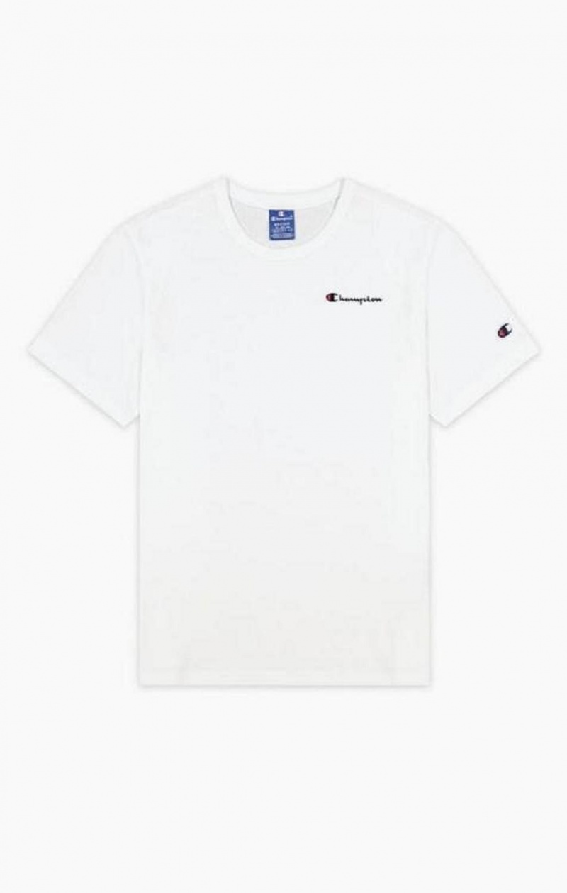 Champion Grafisk Logo Print Polstret Insert T-Shirt T Shirts Herre Hvide | 5708-XVJBL