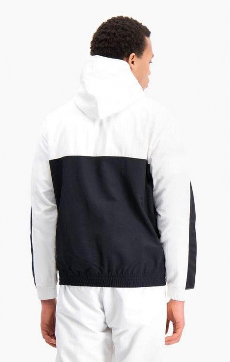 Champion Half Zip-Up Colour Block Hætte Track Jacket Hættetrøje Herre Sort | 6519-QKPIF