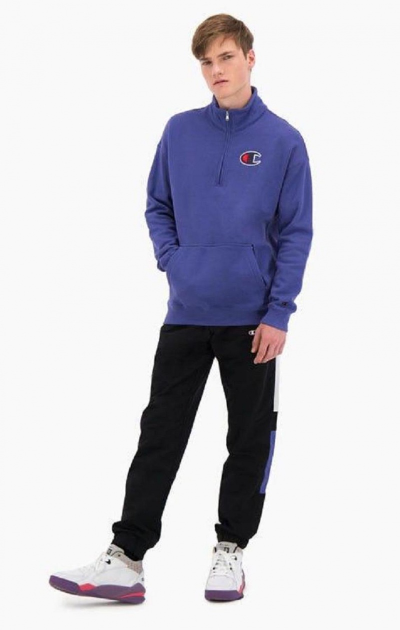 Champion Half Zip-Up Ruskind C Sweatshirt Sweatshirts Herre Gul | 8069-SMEXI