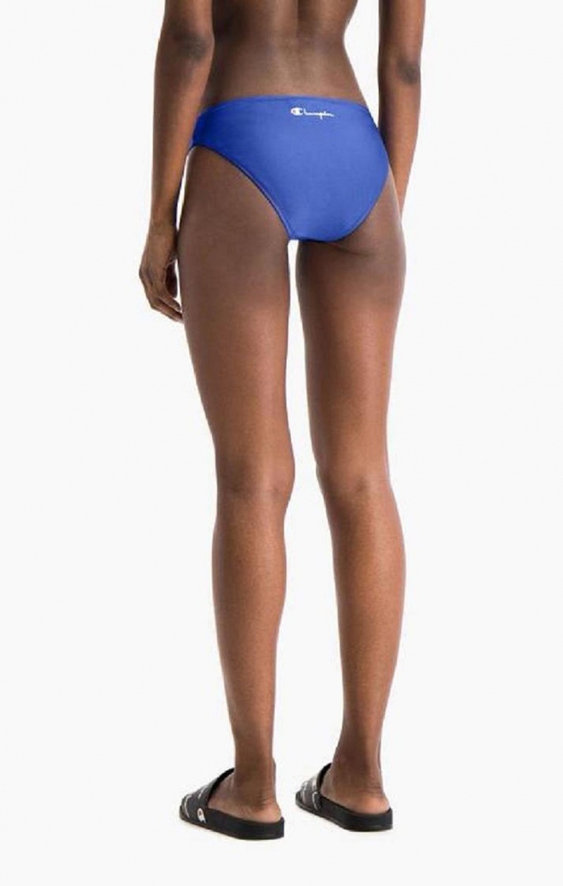 Champion High Leg Bikini Bottoms Badetøj Dame Blå | 4901-FNUET