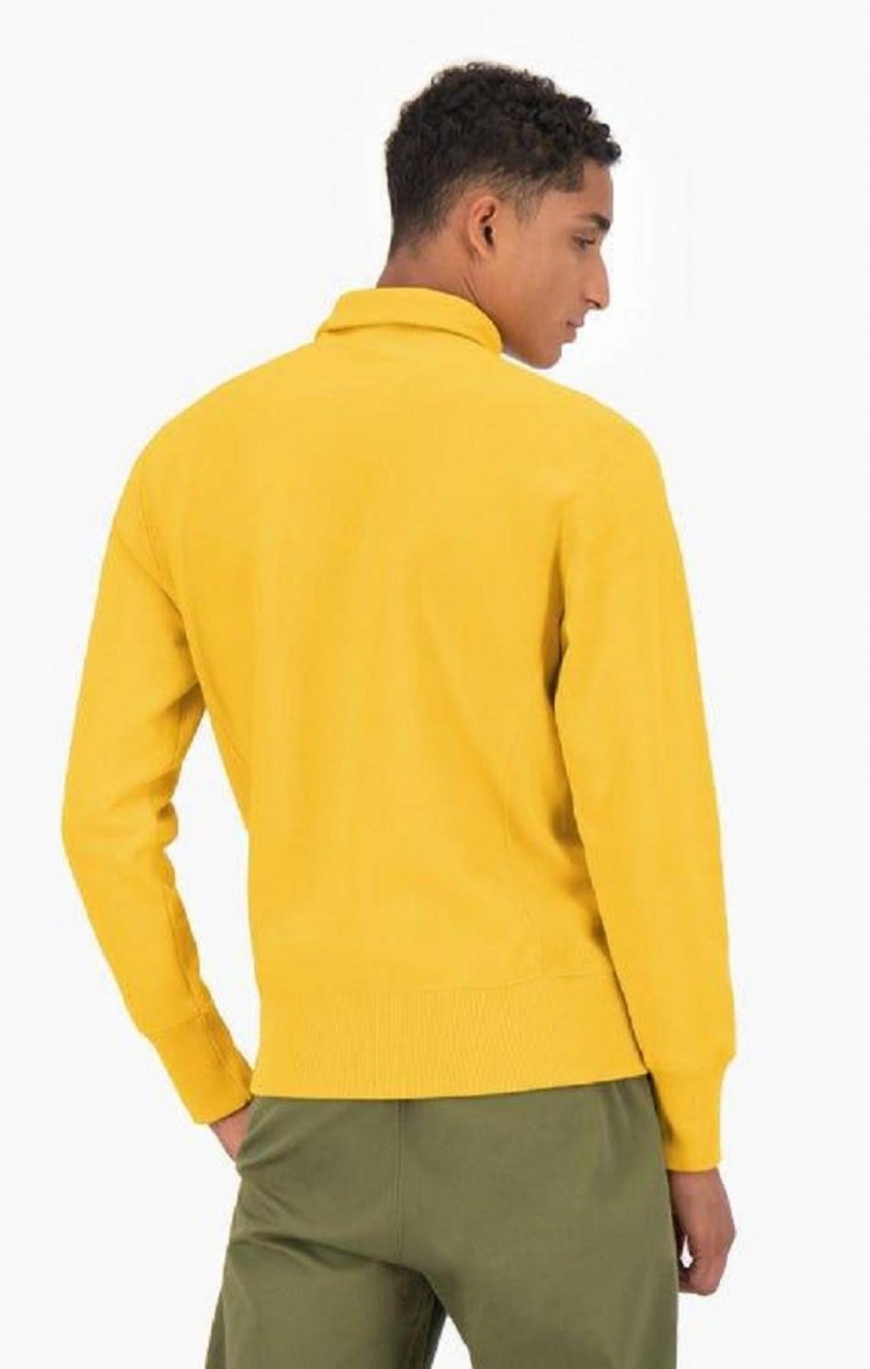 Champion High Neck Reverse Weave Sweatshirt Sweatshirts Herre Guld | 2143-LSJPK