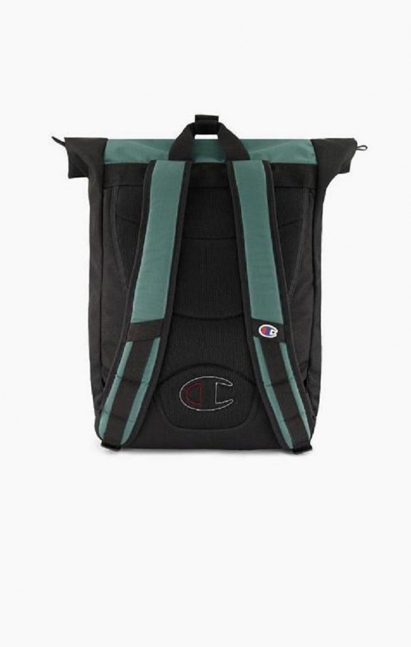 Champion Jacquard Logo Ripstop Coated Backpack Tasker Herre Grøn | 1847-EBDJA