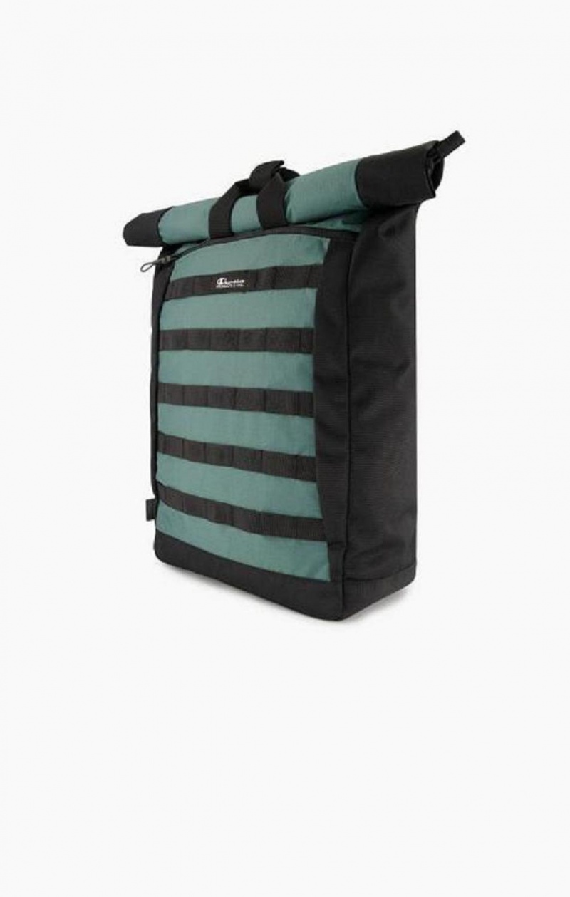 Champion Jacquard Logo Ripstop Coated Backpack Tasker Herre Grøn | 1847-EBDJA