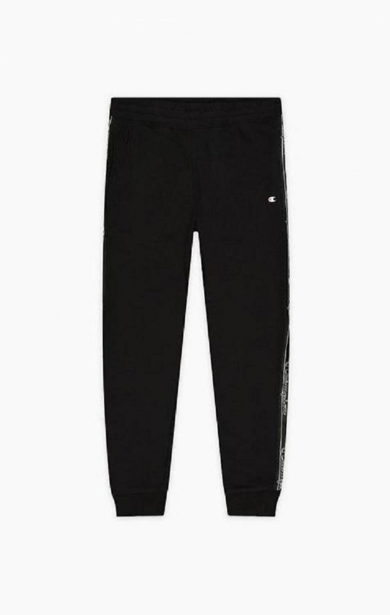 Champion Jacquard Logo Tape Joggers Joggingbukser Herre Mørkegrå | 0658-WRLPT