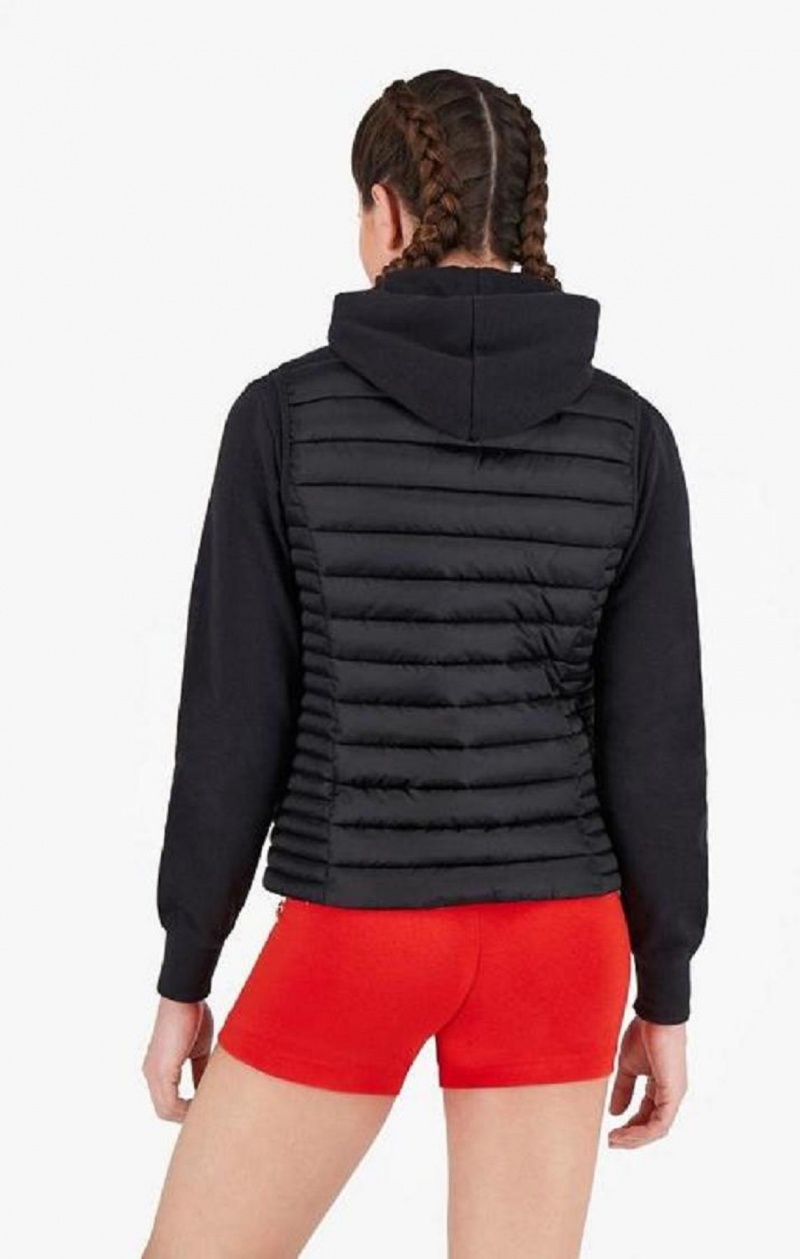 Champion Lette Polstret Gilet Jakker Dame Sort | 9812-FUJHR