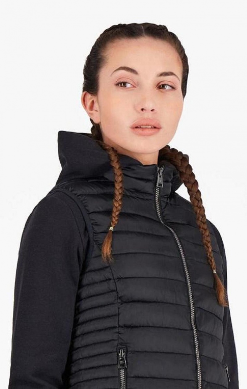 Champion Lette Polstret Gilet Jakker Dame Sort | 9812-FUJHR