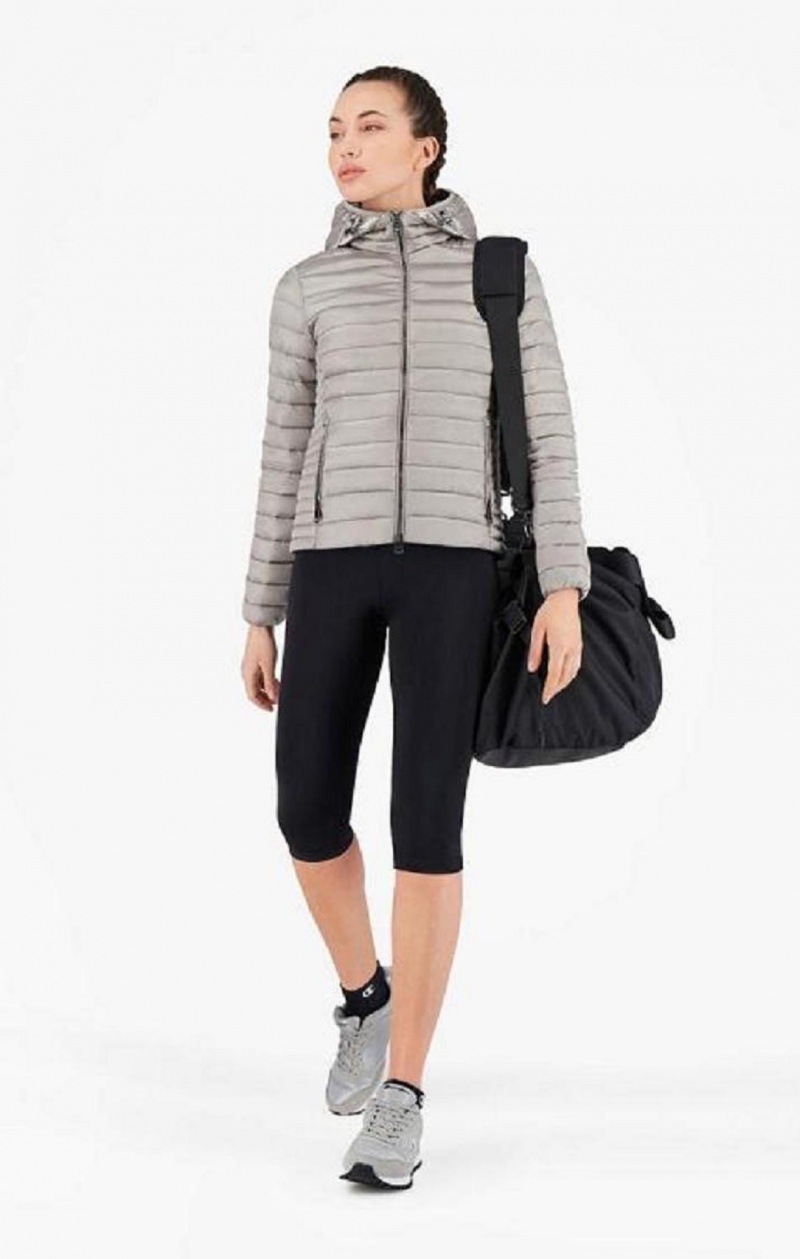 Champion Lette Polstret Hætte Jacket Jakker Dame Hvide | 4619-KFVNH