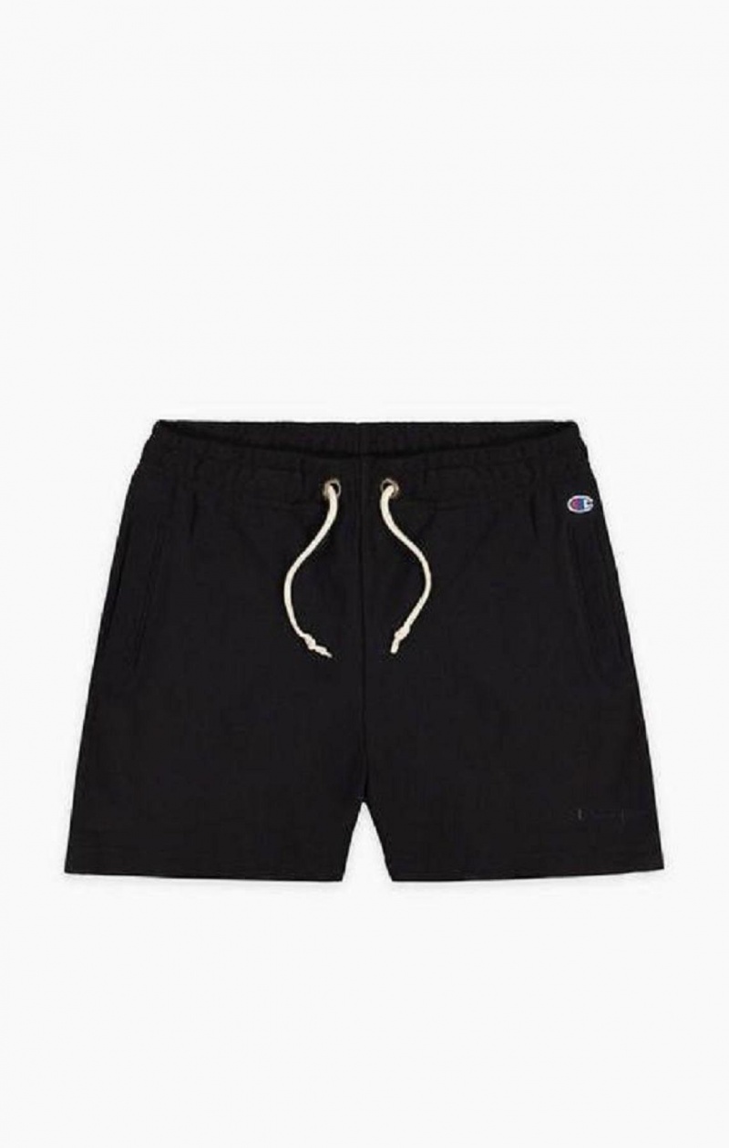 Champion Lette Reverse Weave Shorts Shorts Dame Sort | 1374-WSBNR