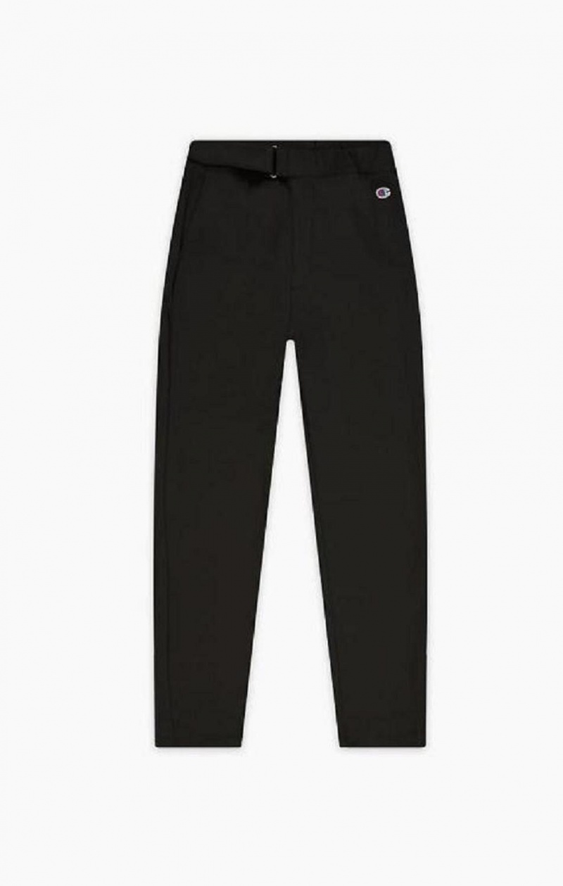 Champion Lige Leg Stretch Trousers Joggingbukser Dame Sort | 5796-WMJHO