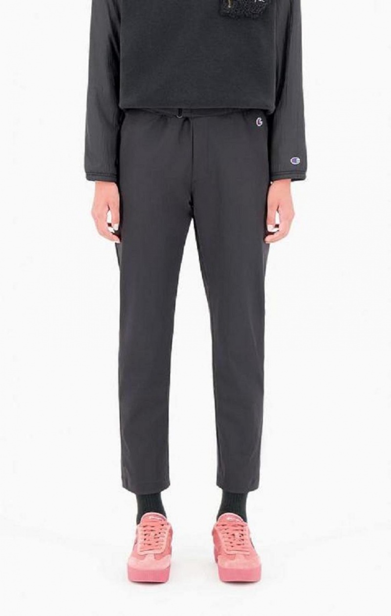 Champion Lige Leg Stretch Trousers Joggingbukser Dame Sort | 5796-WMJHO