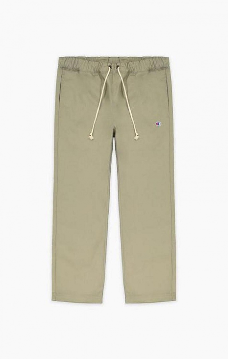 Champion Lige Leg Woven Trousers Joggingbukser Herre Beige | 3940-QLNGO