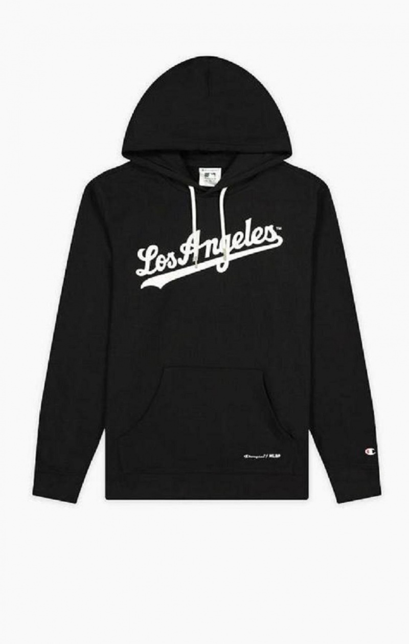 Champion Los Angeles MLB Hoodie Hættetrøje Herre Sort | 5801-BUJSX