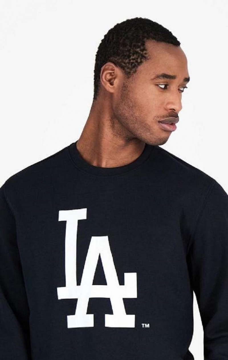 Champion Los Angeles MLB Sweatshirt Sweatshirts Herre Sort | 6394-BFUCH