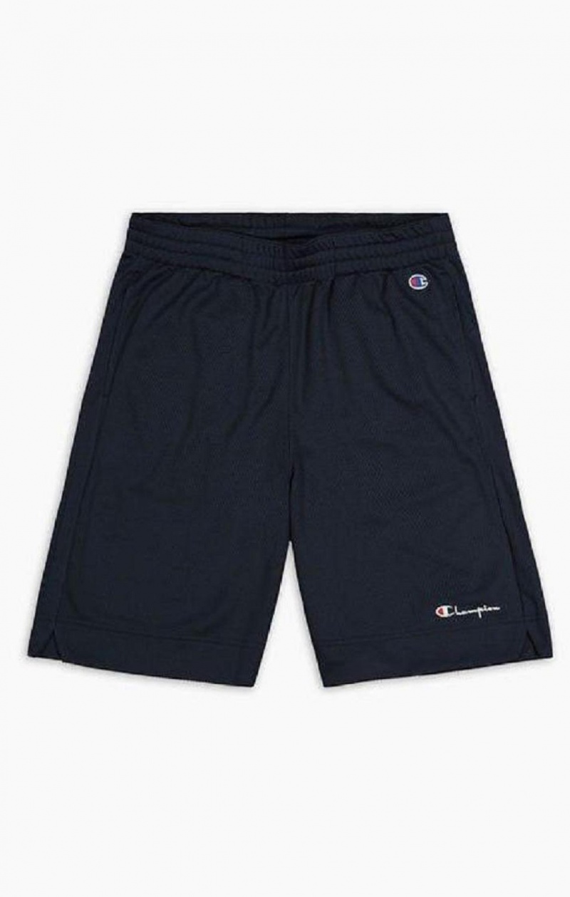 Champion Mesh Basketball Logo Shorts Shorts Herre Hvide | 8264-JXISY