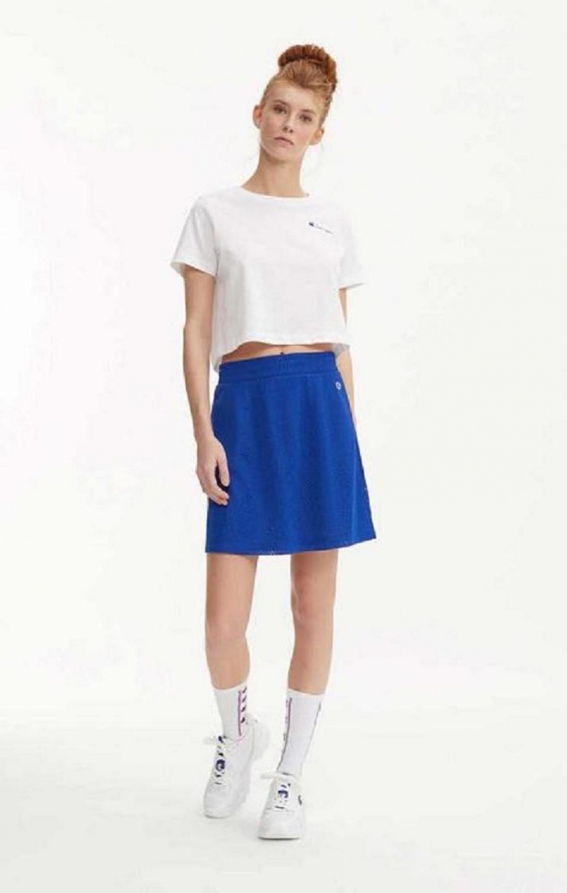 Champion Mesh Tennis Mini Skirt Nederdel Dame Blå | 1740-KIFWG