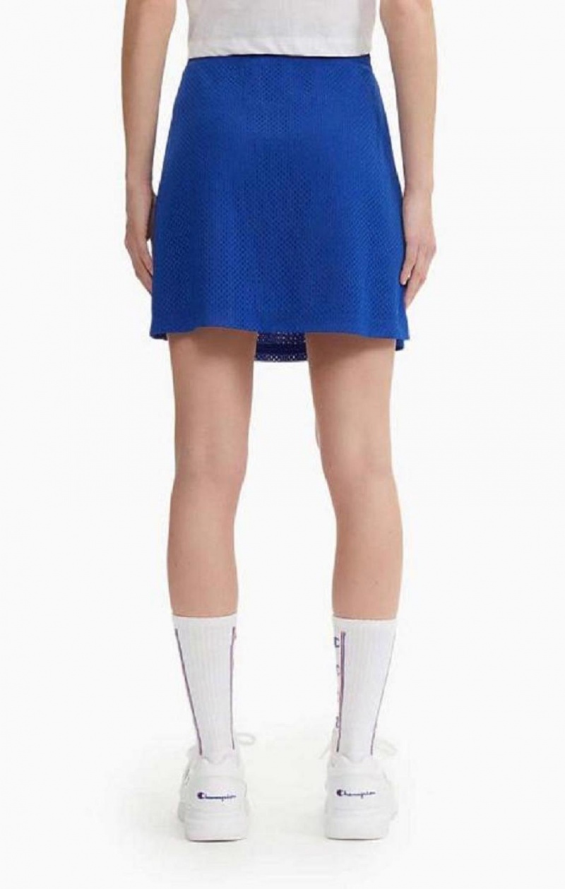 Champion Mesh Tennis Mini Skirt Nederdel Dame Blå | 1740-KIFWG