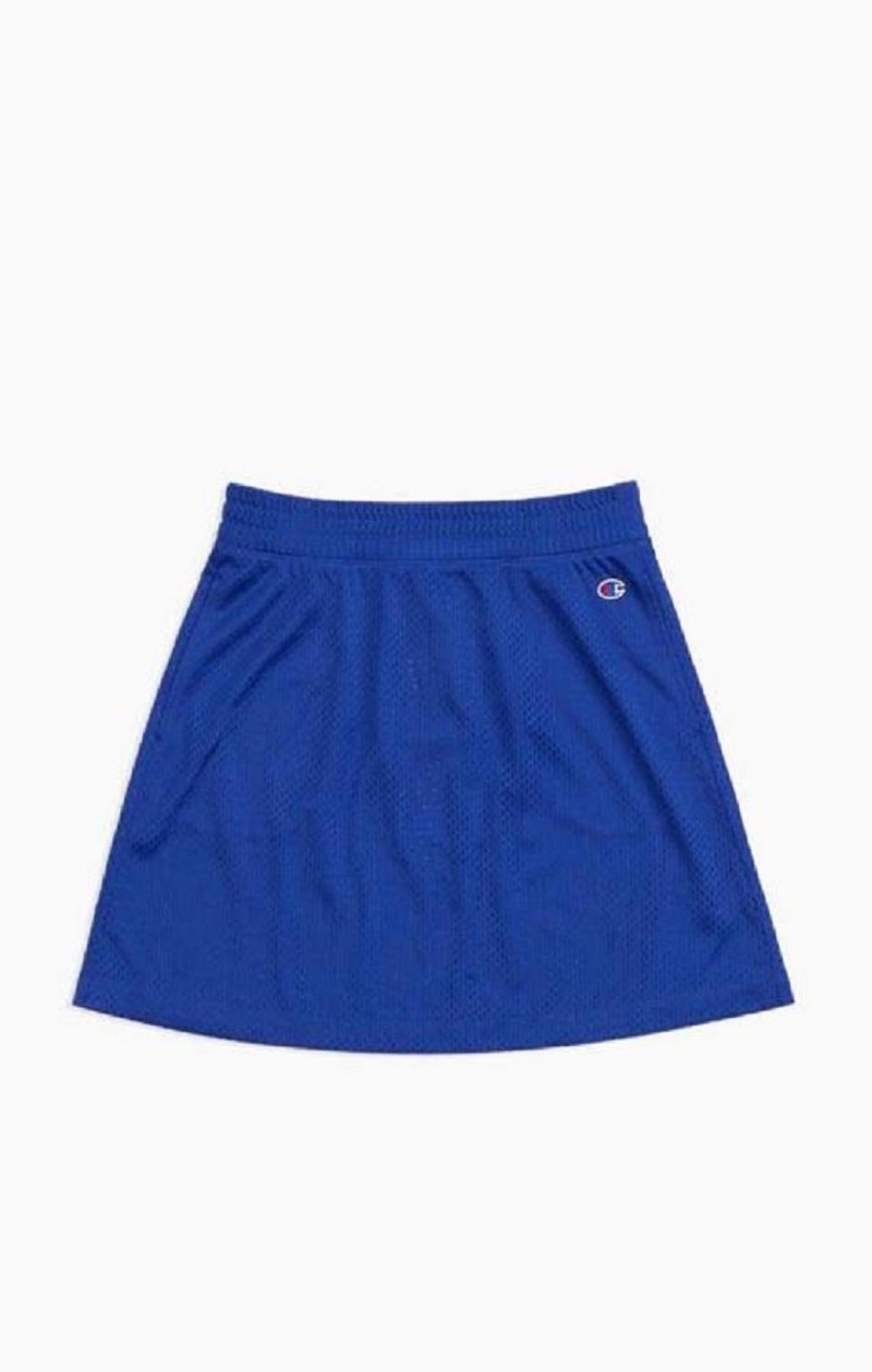 Champion Mesh Tennis Mini Skirt Nederdel Dame Blå | 1740-KIFWG