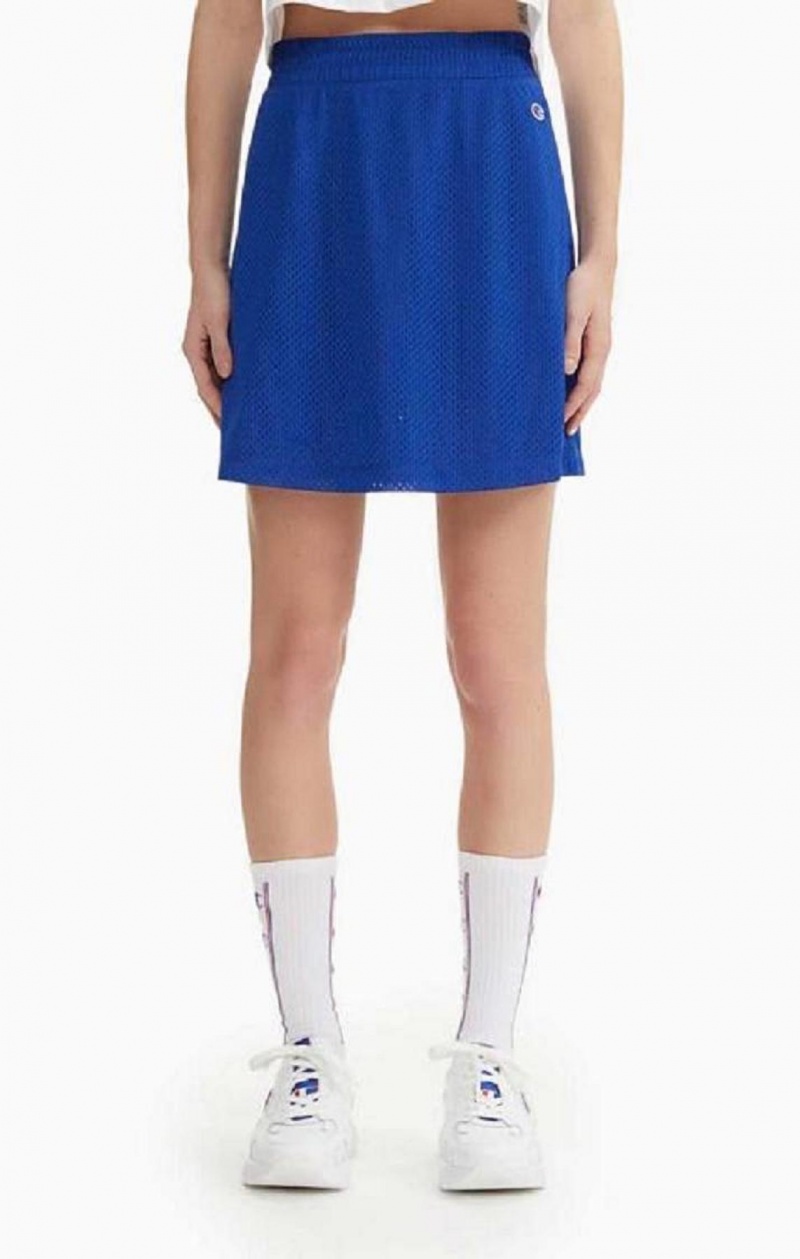 Champion Mesh Tennis Mini Skirt Nederdel Dame Blå | 1740-KIFWG