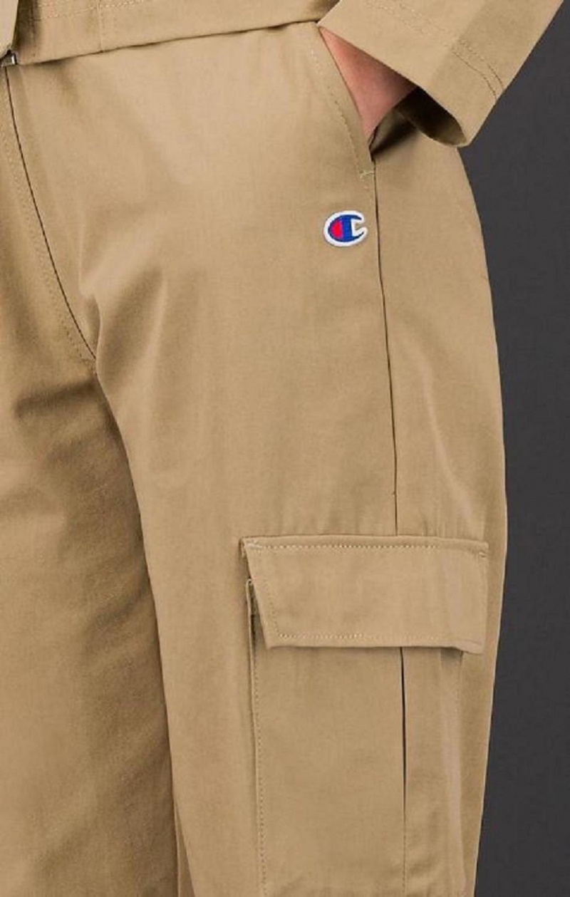 Champion Military Inspired Cargo Pants Joggingbukser Dame Lysebrune | 1426-QHOVY