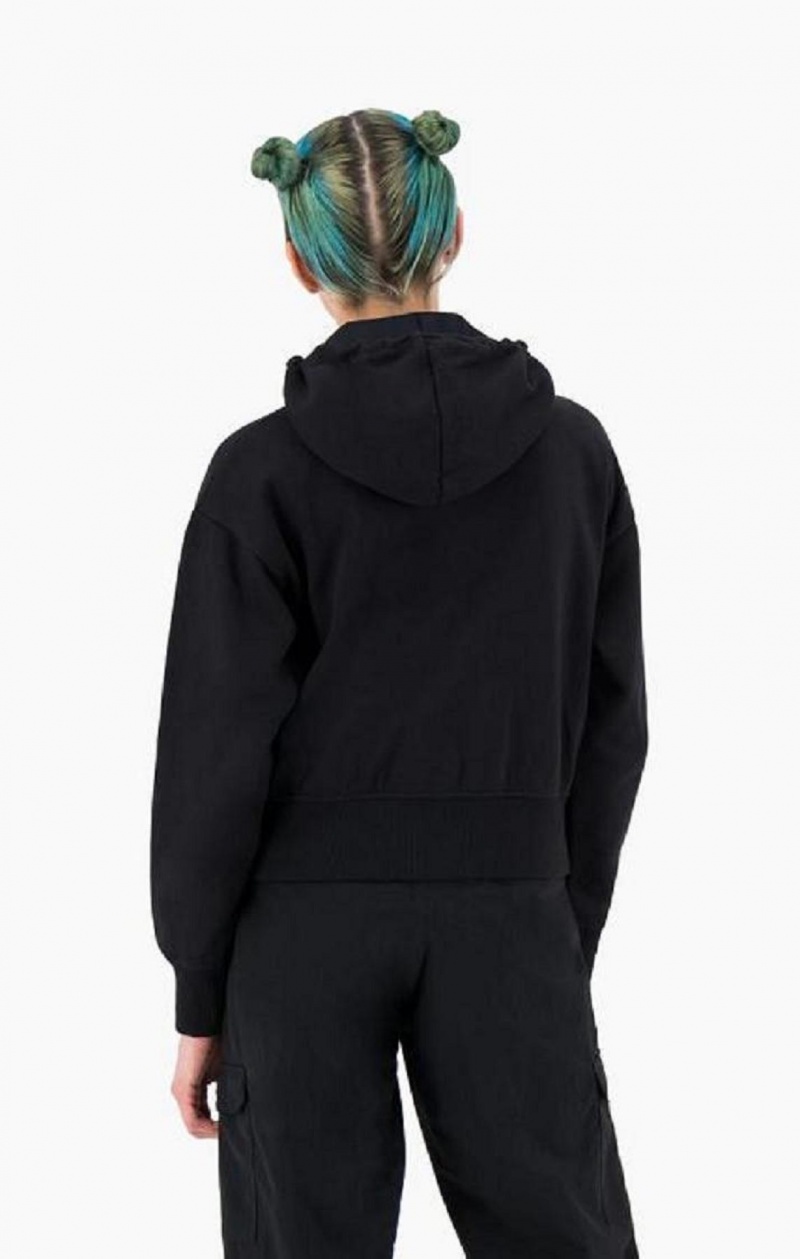 Champion New York Hoodie Hættetrøje Dame Sort | 9384-CERYV