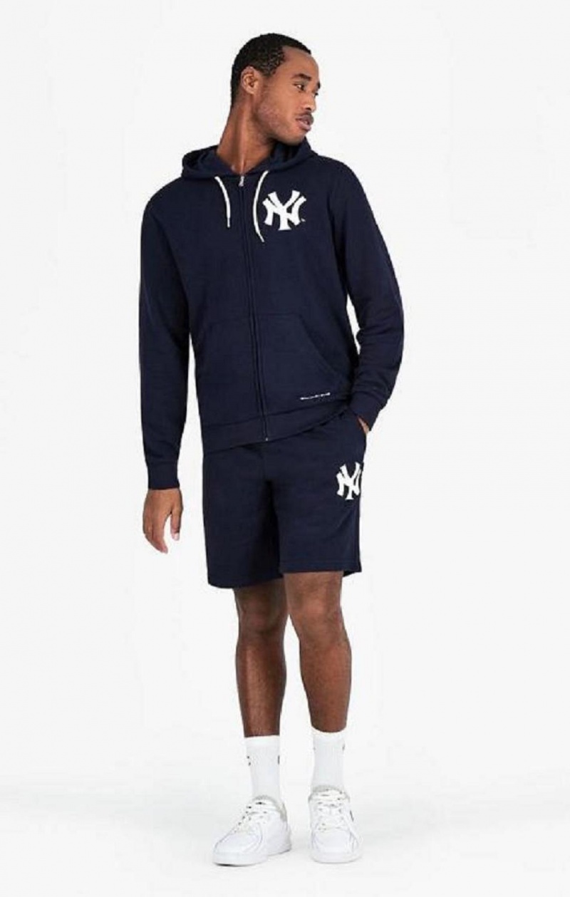 Champion New York MLB Hoodie Hættetrøje Herre Mørkeblå | 4735-NYDAJ