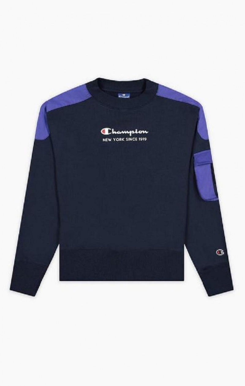 Champion New York Sweatshirt Sweatshirts Dame Lilla | 1245-GFZJM