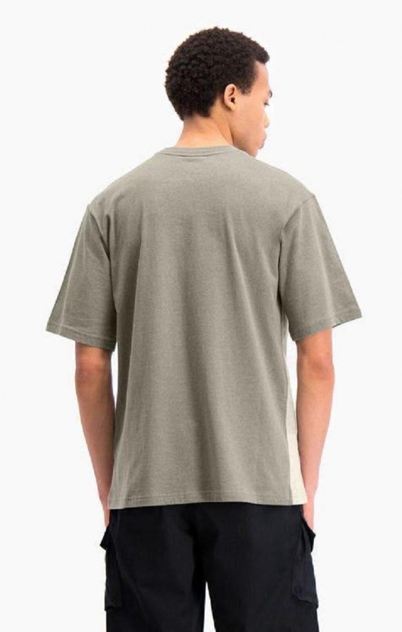 Champion Ombré Panelled T-Shirt T Shirts Herre Grøn | 4087-TIKYF