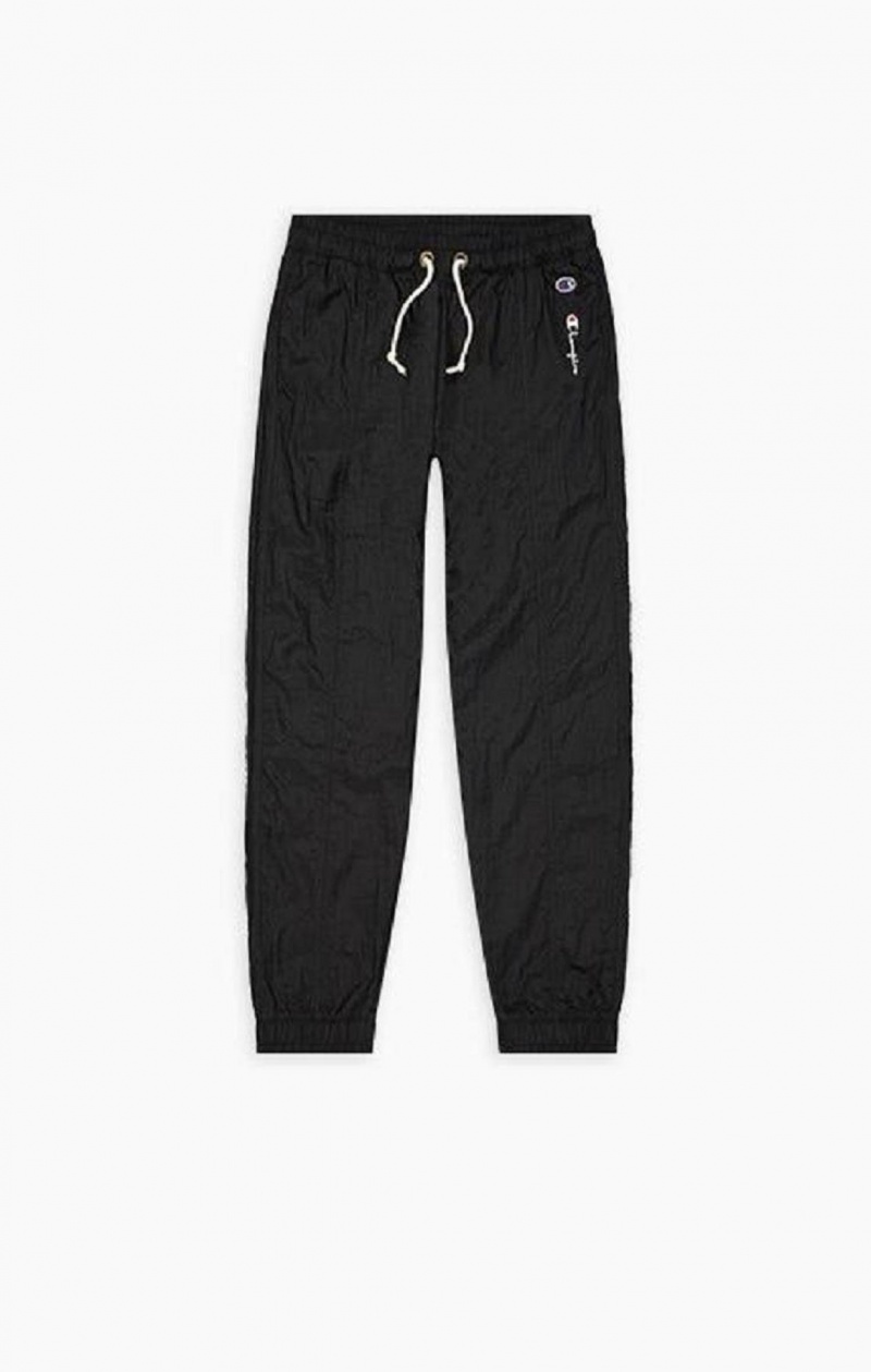 Champion Panel Detail Cuffed Track Pants Joggingbukser Dame Sort | 1243-HYAJU