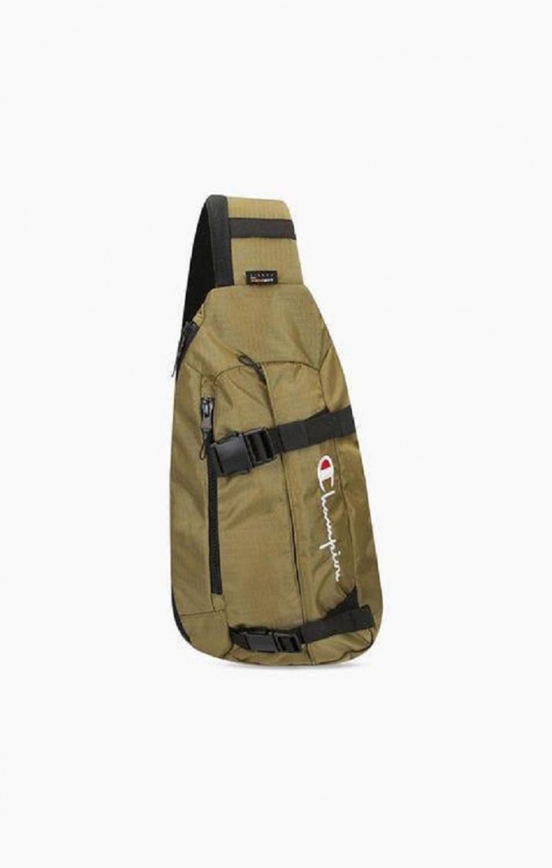 Champion Přezkou Front Sling Backpack Tasker Herre Olivengrøn Grøn | 6218-ZNXSW