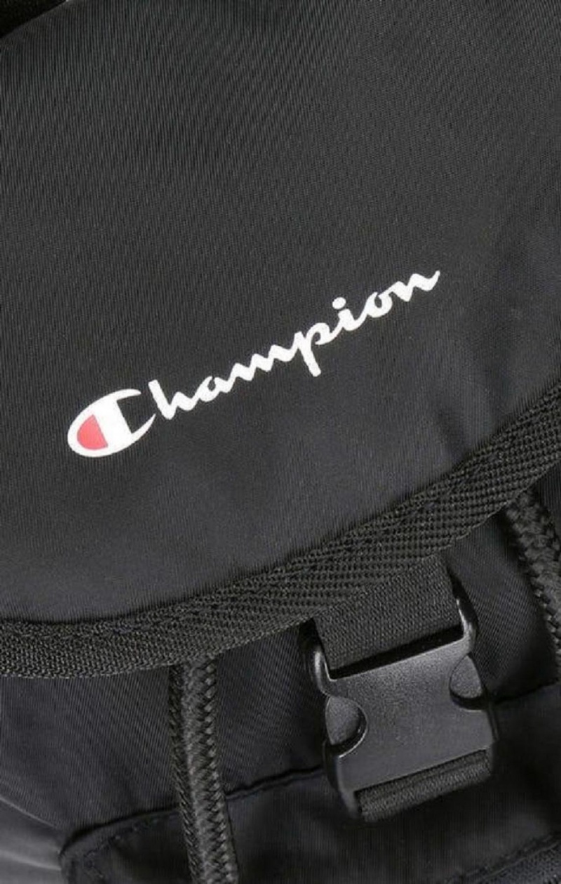 Champion Pocket Front Drawstring Backpack Tasker Dame Sort | 0564-VYFBK