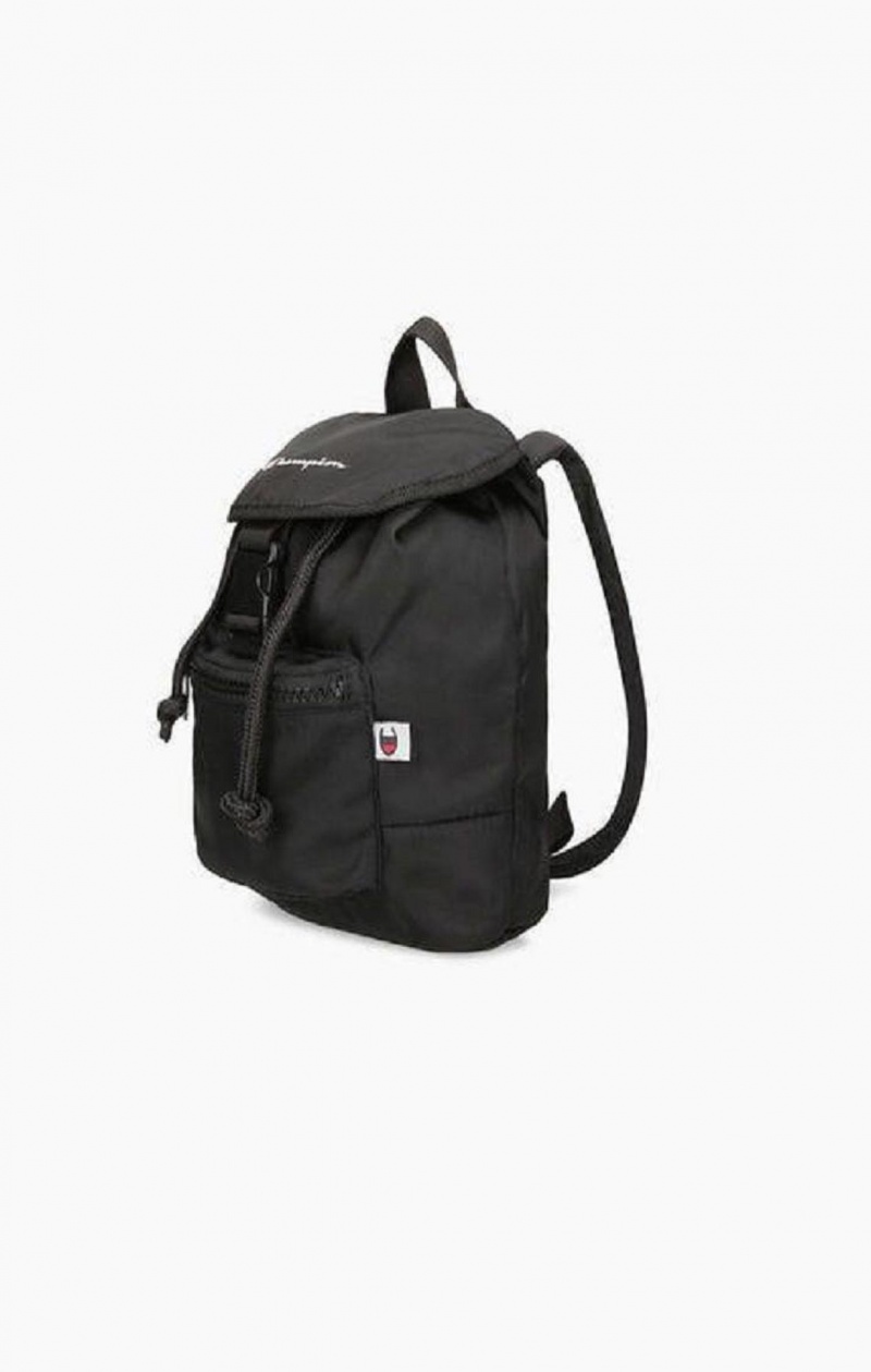 Champion Pocket Front Drawstring Backpack Tasker Dame Sort | 0564-VYFBK