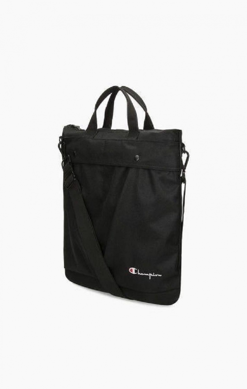 Champion Pocket Front Zip Tote Bag Tasker Dame Sort | 8495-BMSEX