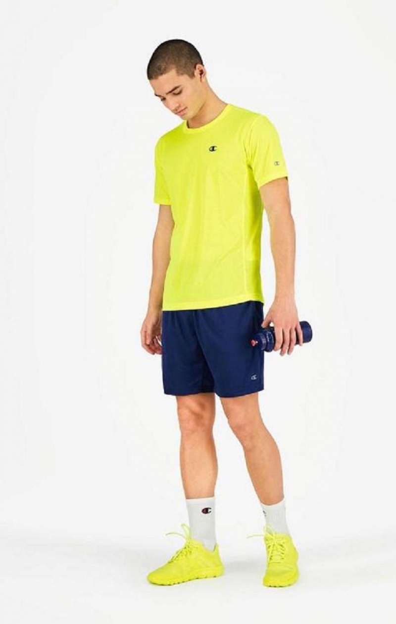 Champion Reflective C Logo Quick Dry Trænings Shorts Shorts Herre Blå | 5972-WTXRV