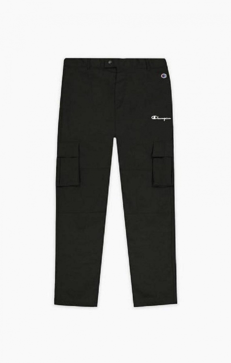 Champion Reflective Logo Cargo Pants Joggingbukser Herre Sort | 3716-IENHS