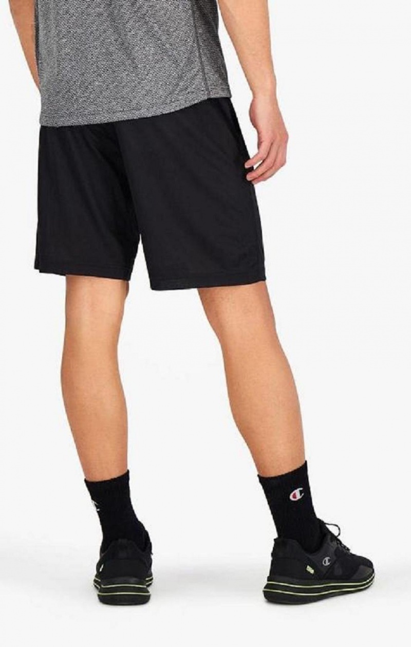 Champion Reflective Script Logo Shorts Shorts Herre Sort | 4725-ETZKA