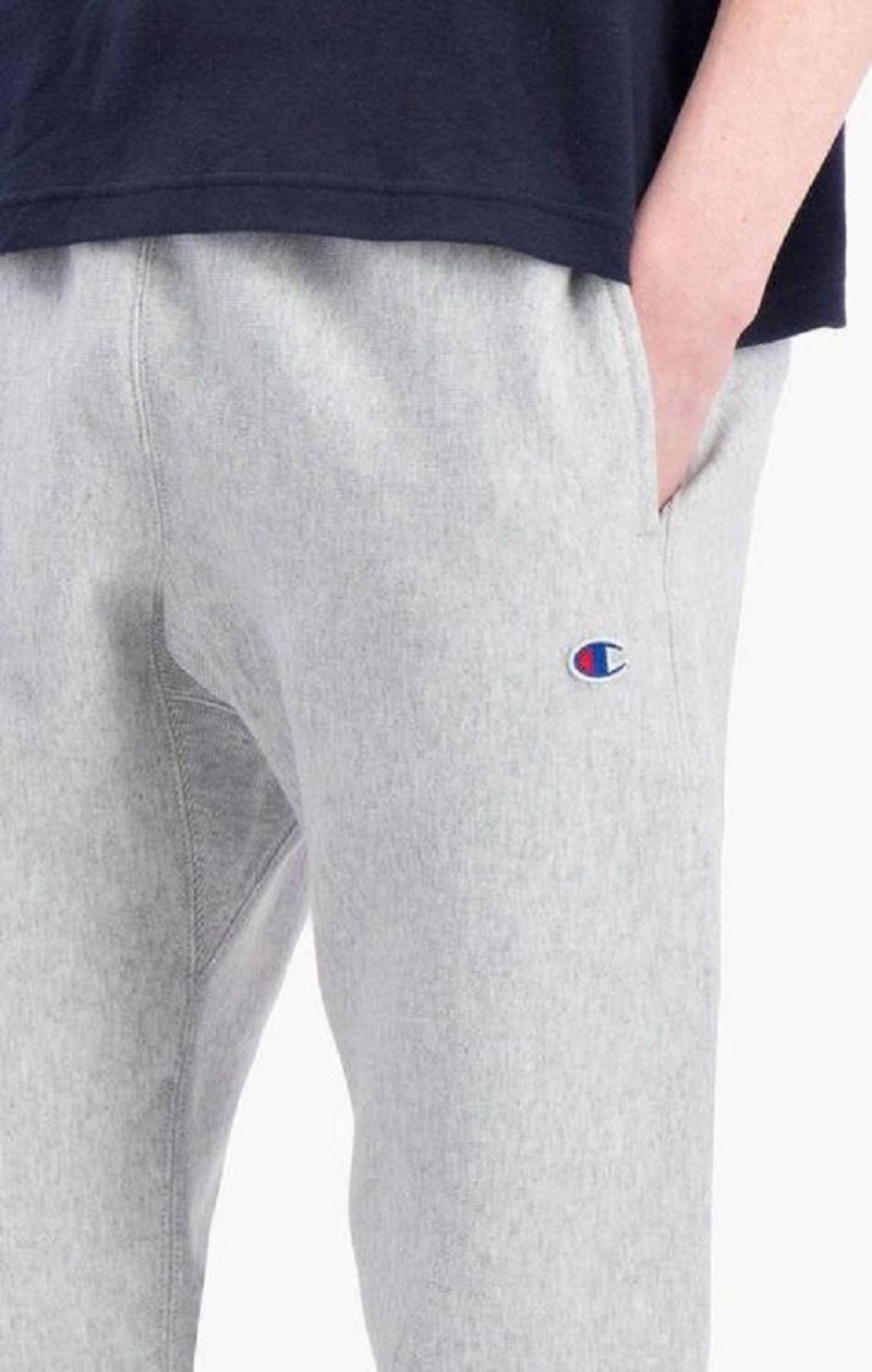 Champion Reverse Weave Joggers Joggingbukser Herre Lysegrå | 6473-BOLJD