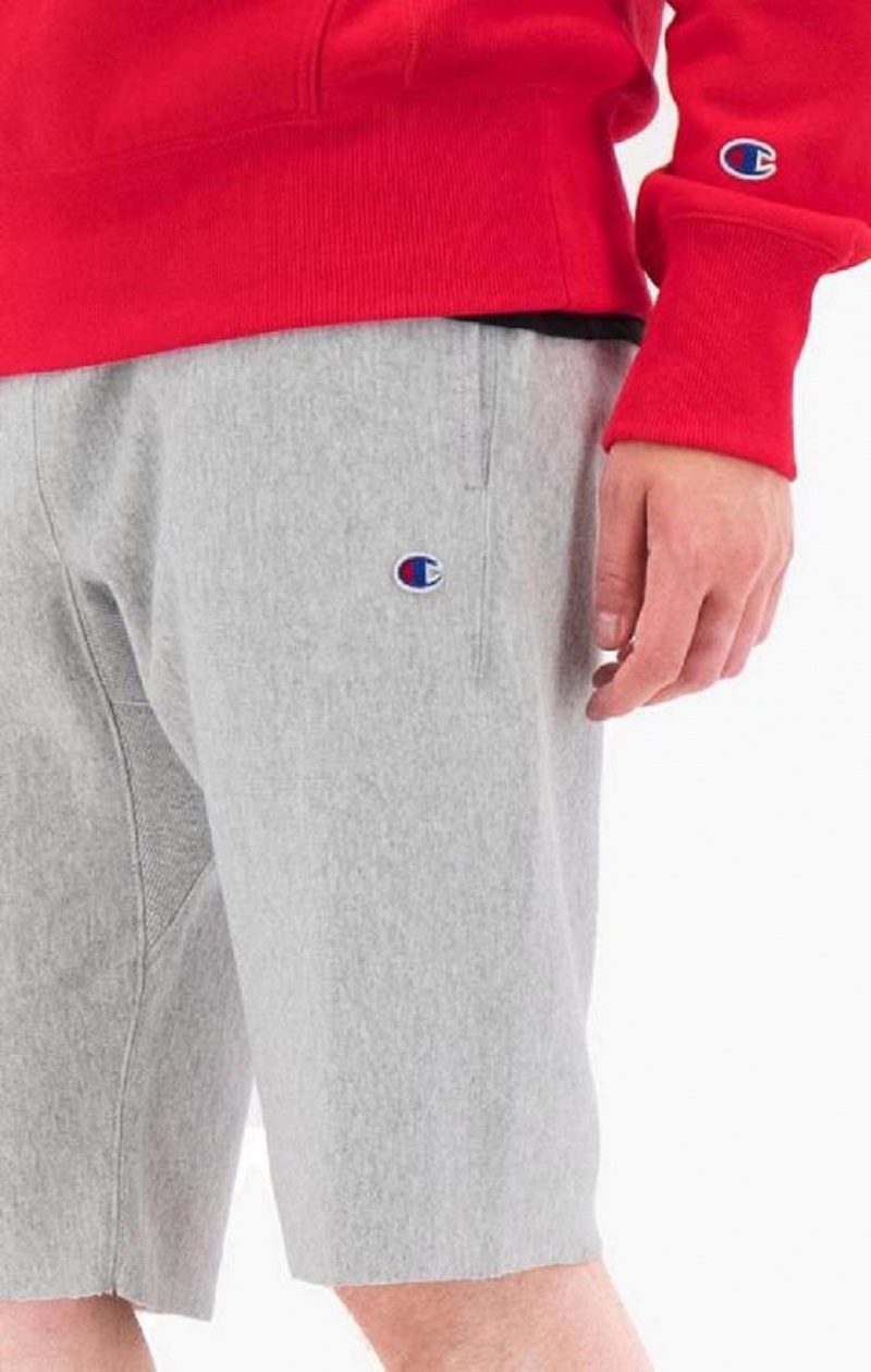 Champion Reverse Weave Long Shorts Shorts Herre Lysegrå | 3081-YRXQB