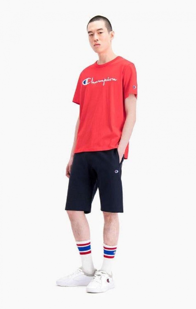 Champion Reverse Weave Long Shorts Shorts Herre Mørkeblå | 4581-KRWZB