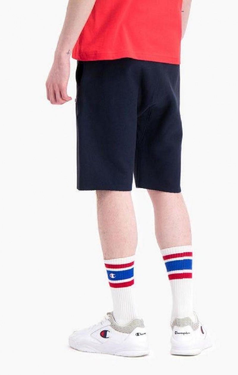 Champion Reverse Weave Long Shorts Shorts Herre Mørkeblå | 4581-KRWZB