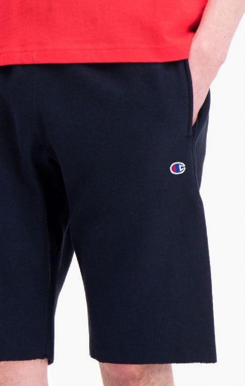 Champion Reverse Weave Long Shorts Shorts Herre Mørkeblå | 4581-KRWZB