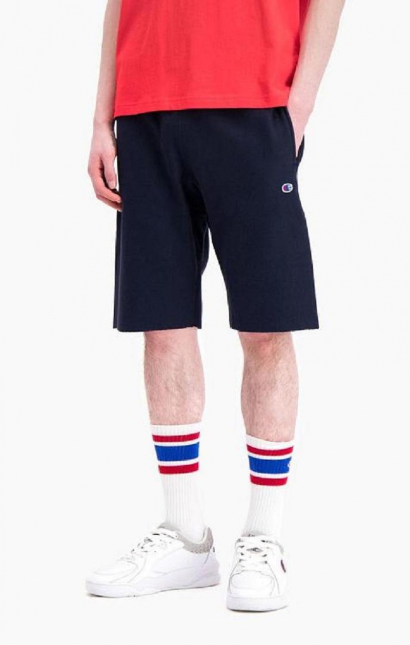 Champion Reverse Weave Long Shorts Shorts Herre Mørkeblå | 4581-KRWZB