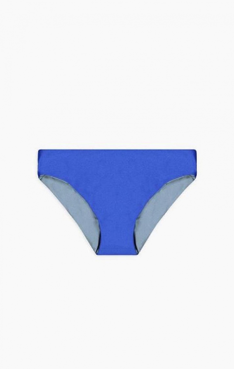 Champion Reversible C Logo High Talje Bikini Bottoms Badetøj Dame Blå | 3790-ICYSF