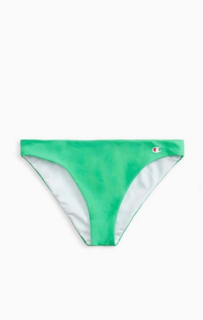 Champion Reversible 'C' Logo Patch Bikini Bottoms Badetøj Dame Grøn | 4816-ZEDGW