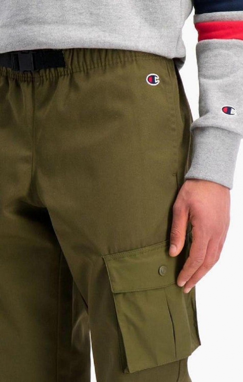 Champion Ribbet Cuff Cargo Joggers Joggingbukser Herre Grøn | 4120-QFYDW