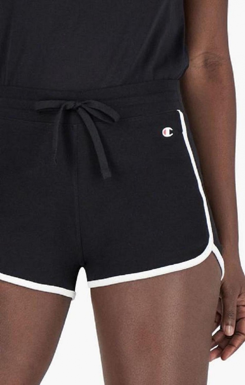 Champion Ribbet Runner Shorts Shorts Dame Sort | 0983-AVDTQ