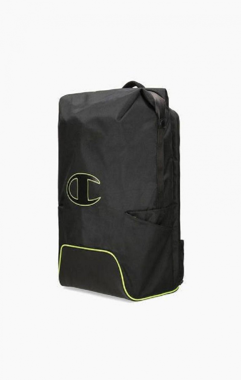 Champion Roll Top Neon Outline C Logo Backpack Tasker Herre Sort | 7546-MKGSN