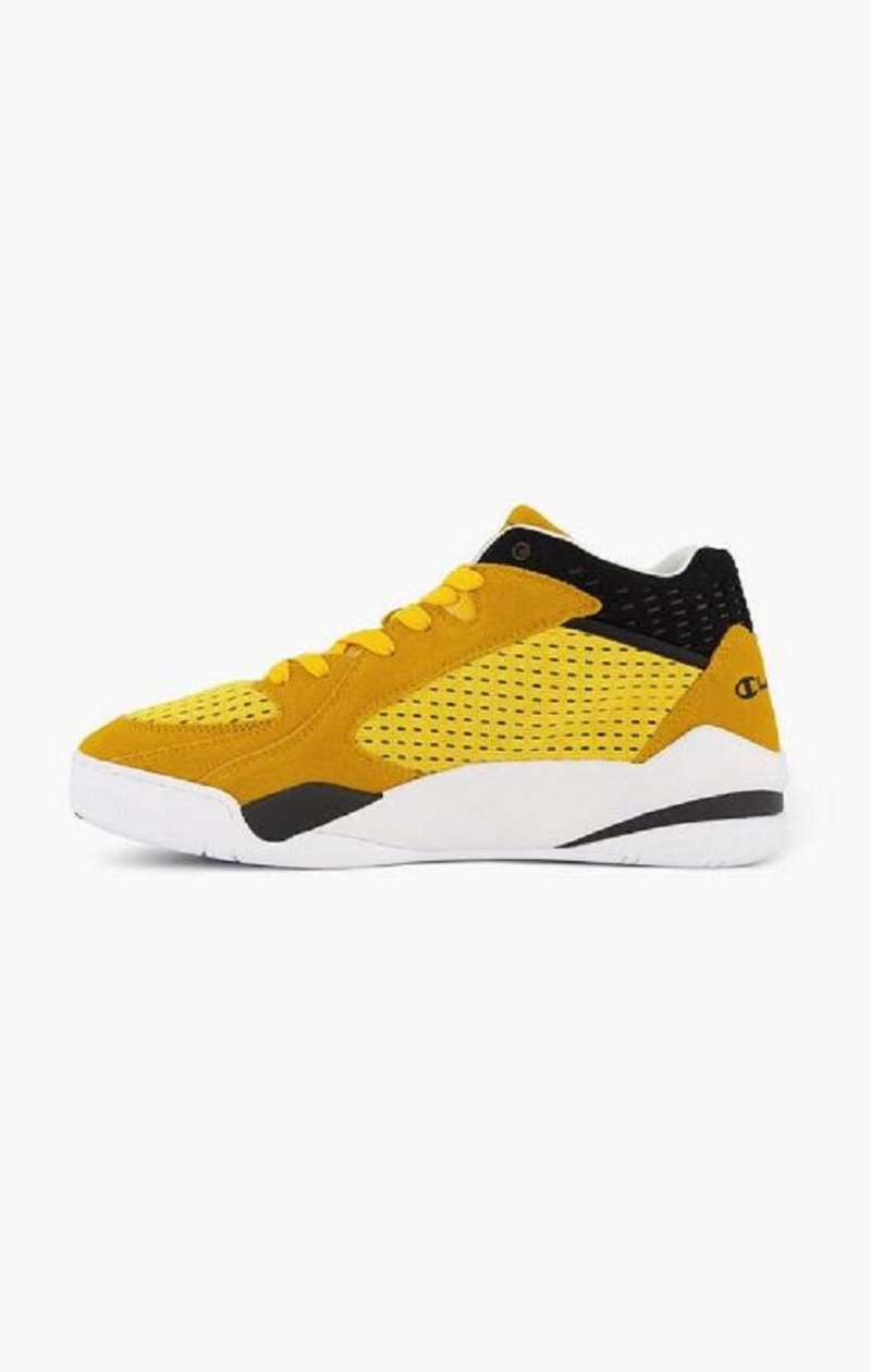 Champion Ruskind and Mesh Zone Mid Trainers Sportssko Herre Guld | 8196-FSNTL