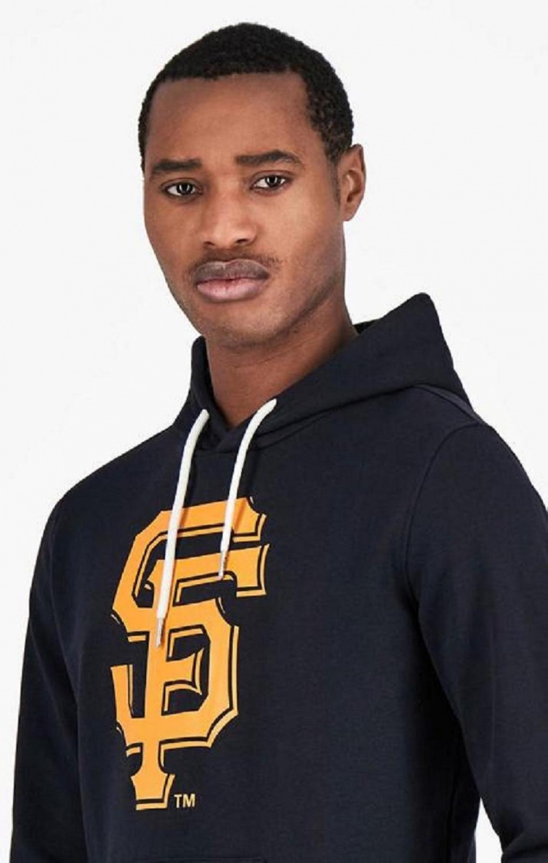 Champion San Francisco MLB Hoodie Hættetrøje Herre Sort | 1059-GKCVX